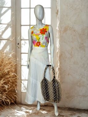 60’s handmade floral top